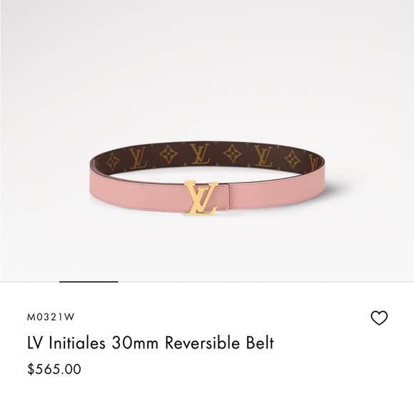 Louis Vuitton 30 MM brown and pink belt. - Picture 3 of 12